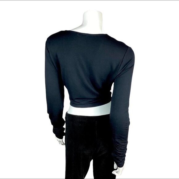 CAbi Women's Black Crop Top #3997 (Top layer) - Picture 2 of 6